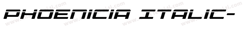 Phoenicia Italic字体转换